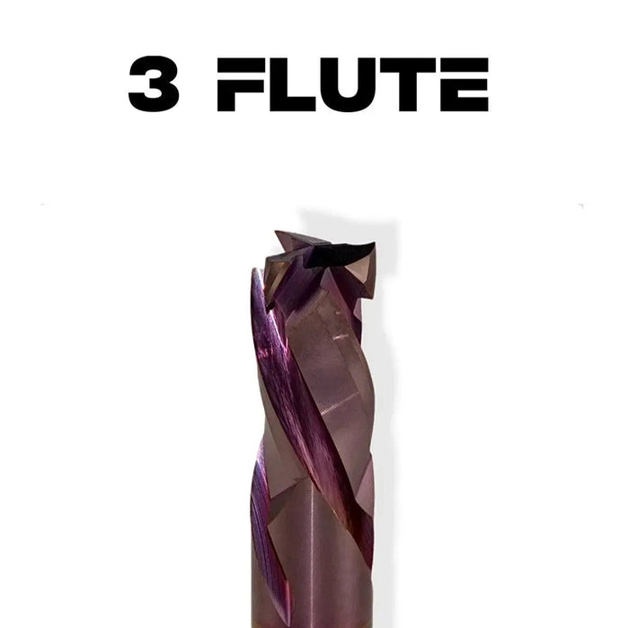 1/2” x 1 5/8” Cut Length x 1/2” Shank 3 1/2” Overall MaxLife® Coated 5/8” Upcut Compression 3 Flute Router Bit - MTS