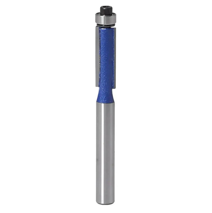 2 Flute Flush Trim 3/8” x 1/2” CL x 1/4” Shank x 2 1/4” Overall Solid Carbide Bit - MTS