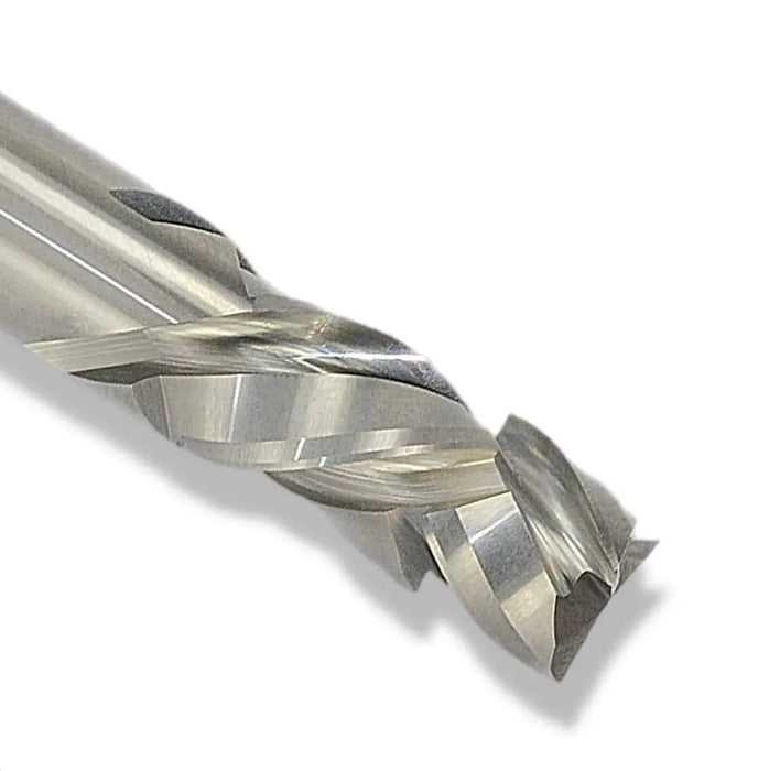 3/4” Compression x 2” CL x 3/4” Shank 4” Overall Solid Carbide 7/8” Upcut 3 Flute Router Bit - MTS