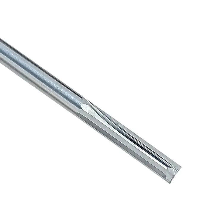 O-Flute Straight 2 Flute 3/16” D x 1” CL x 1/4” Shk x 4” Oal Rapid Tool