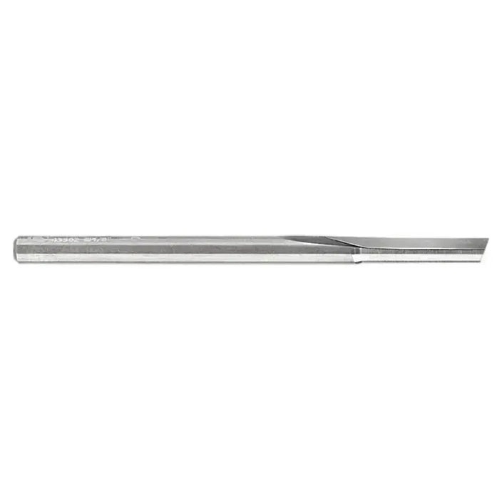 O-Flute Straight Bit LH 1/8” D x 3/8” CL x 1/4” Shk x 2 1/2” Oal LH Rapid Tool