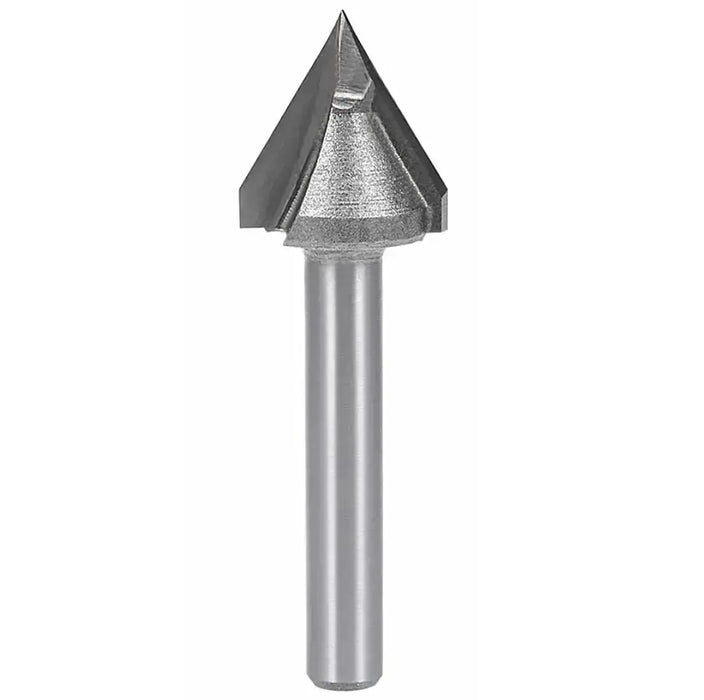 V-Groove 60 Deg 1/2” D x 1/2” CL x 1/4” Shk x 2” Oal 2 Flute Rapid Tool