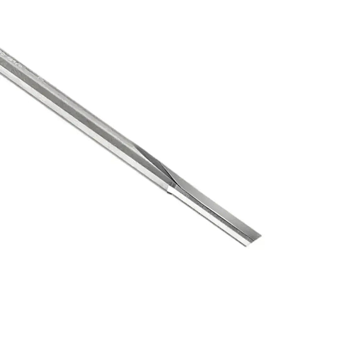 O-Flute Straight Bit LH 1/8” D x 3/8” CL x 1/4” Shk x 2 1/2” Oal LH Rapid Tool