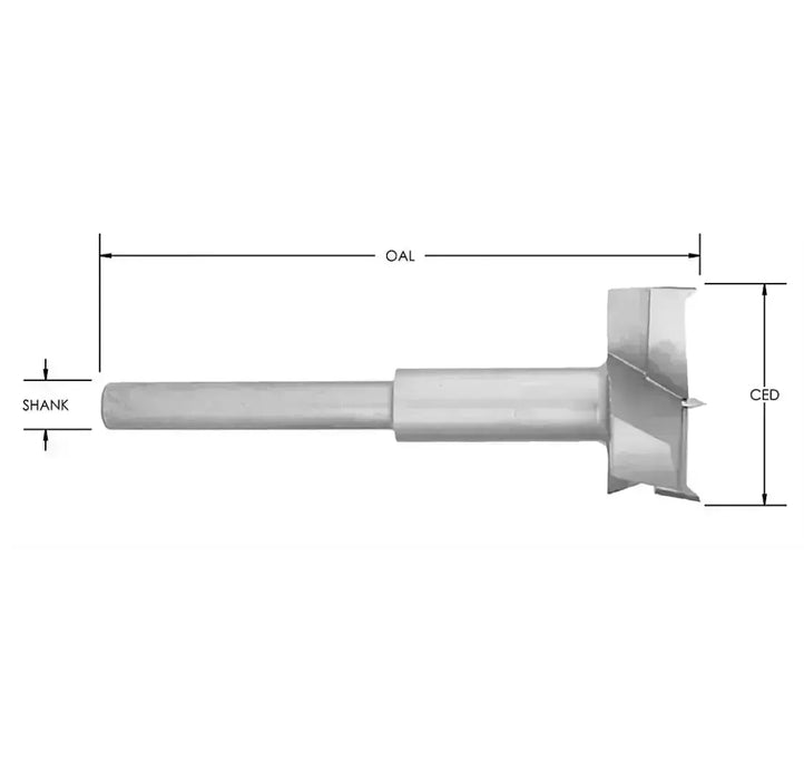 3 Wing Door Drill 7/8” D x 1/2” Shk x 6” Oal Rapid Tool