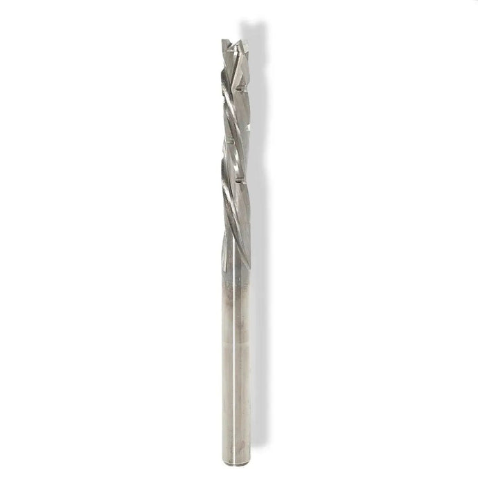 CNC Solid Carbide Mortise Compression Bit with Chipbreakers 1/4 D x 1 CL x 1/4 SHK x 2 1/2 Inch Long 2 Flute 3/16 UC Router Bit For Plywood - MTS