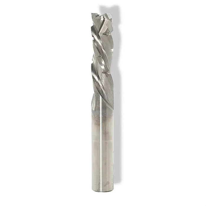 CNC Solid Carbide Mortise Compression Bit with Chipbreakers 3/8 D x 1 1/2 CL x 3/8 SHK x 3 1/2 Inch Long 2 Flute 3/16 UC Router Bit For Plywood - MTS