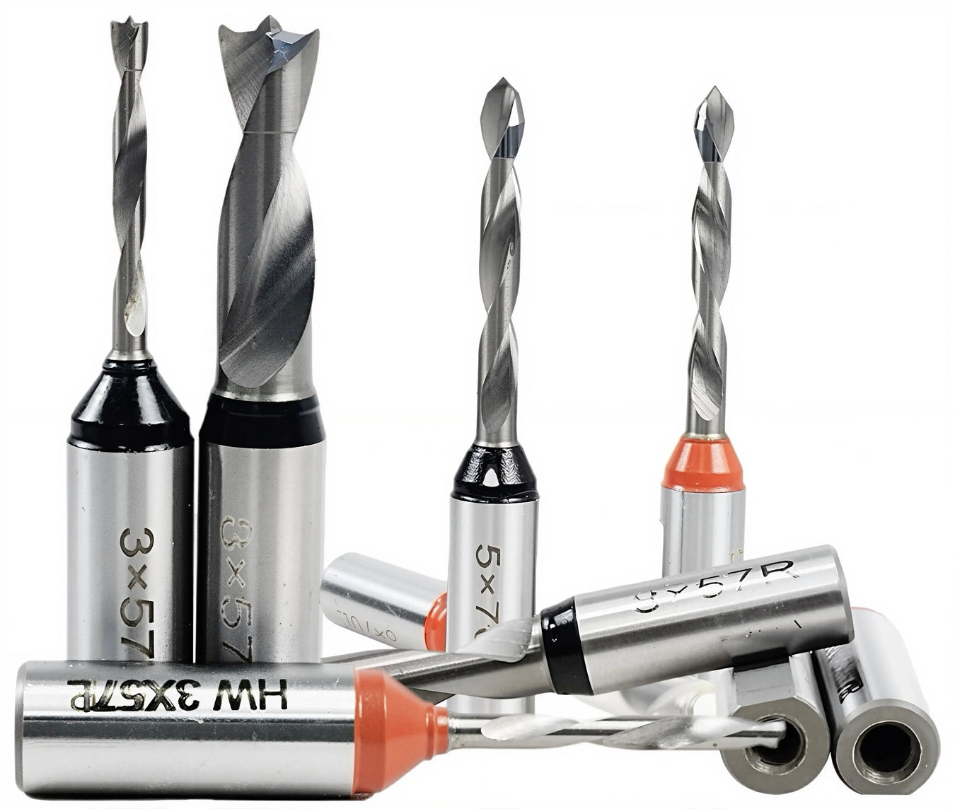 Solid-Carbide-Brad-And-V-Point-Blind-And-Through-Hole-Drill-Bits-With-Steel-Shanks Rapid Tool