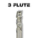 1/2” Compression x 1 5/8” CL x 1/2” Shank 3 1/2” Overall Solid Carbide 3/4” Upcut 3 Flute Router Bit - MTS