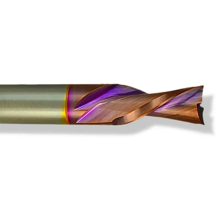 1/2” Down Cut x 1 5/8” CL x 1/2” Shank 3 1/2” Overall MaxLife® Coated 2 Flute Router Bit - MTS