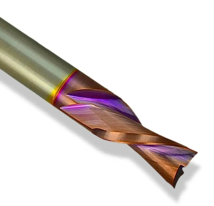 1/2” Down Cut x 1 5/8” CL x 1/2” Shank 3 1/2” Overall MaxLife® Coated 2 Flute Router Bit - MTS