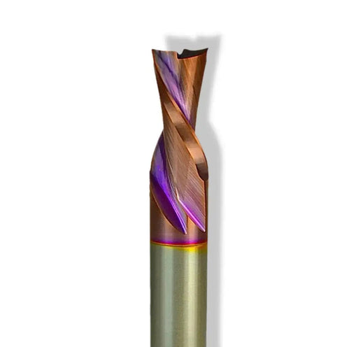 1/2” Down Cut x 1 5/8” CL x 1/2” Shank 3 1/2” Overall MaxLife® Coated 2 Flute Router Bit - MTS