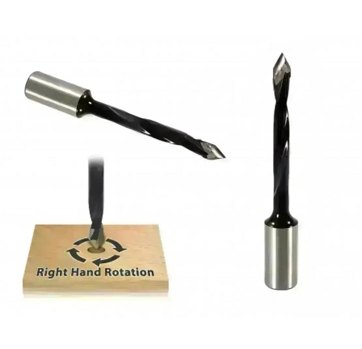 12mm Carbide Tipped V Point Boring Bit - 77mm Length, 10mm Shank - MTS
