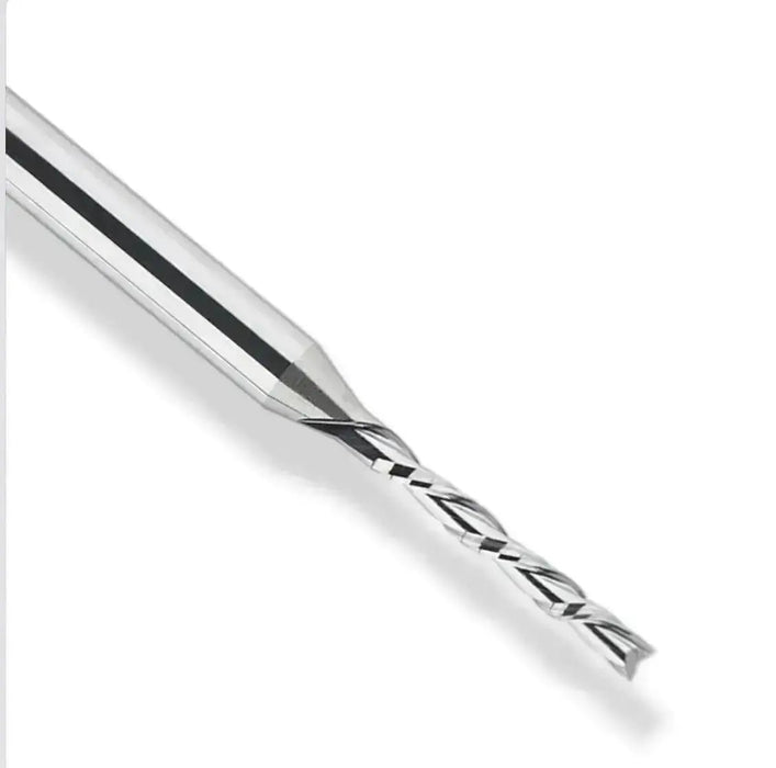 12mm Down Cut x 35mm CL x 12mm Shank Solid Carbide 2 Flute Router Bit - MTS