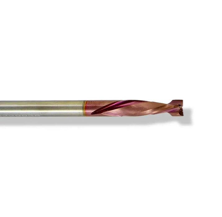 1/4” Up Cut x 1” CL x 1/4” Shank 2 1/2” Overall MaxLife® Coated 2 Flute Router Bit - MTS