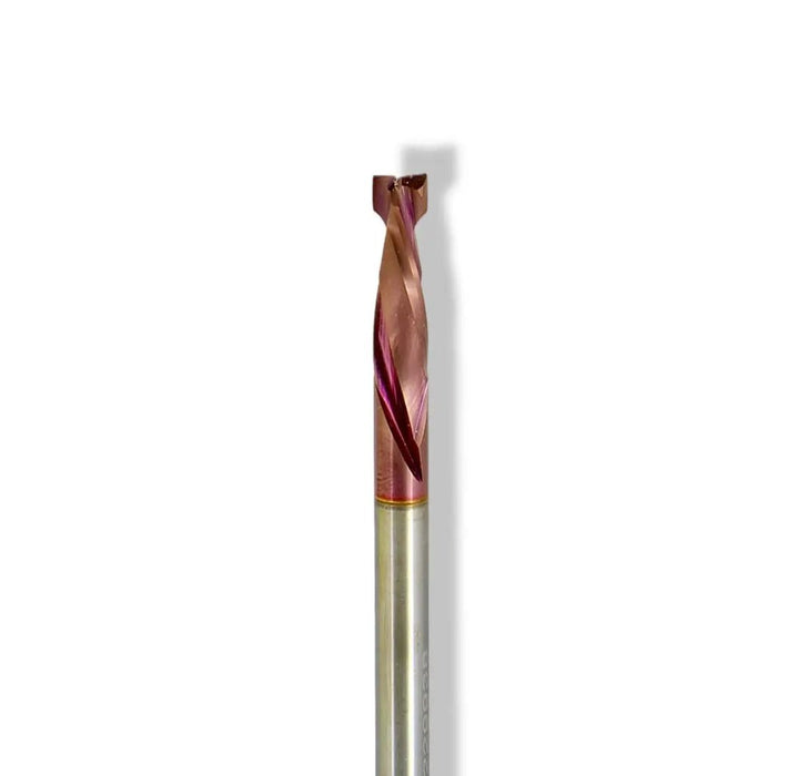 1/4” Up Cut x 1” CL x 1/4” Shank 2 1/2” Overall MaxLife® Coated 2 Flute Router Bit - MTS