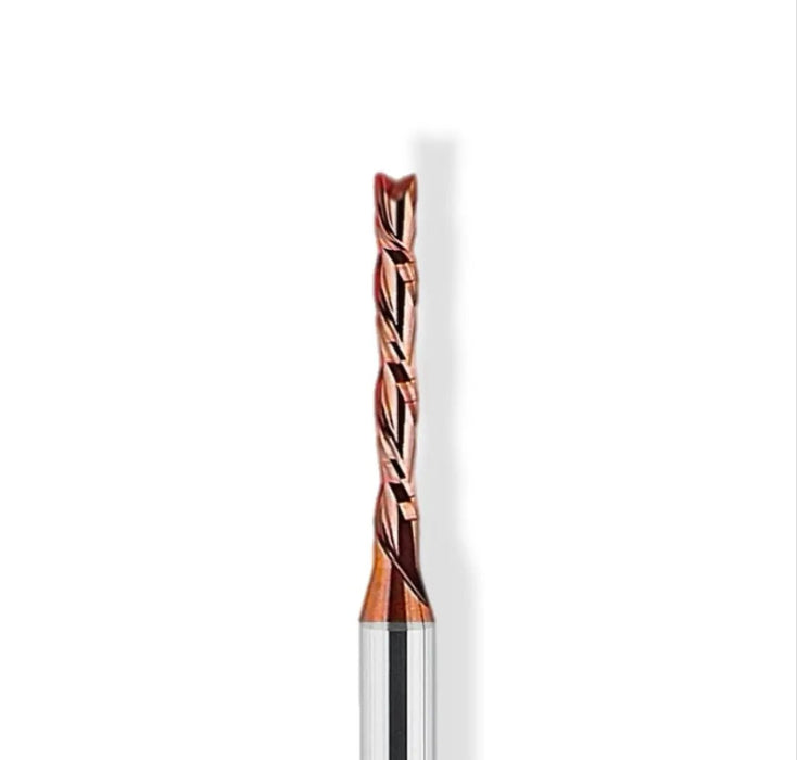 1/8” Down Cut x 1/2” CL x 1/4” Shank 2” Overall MaxLife® Coated 2 Flute Router Bit - MTS