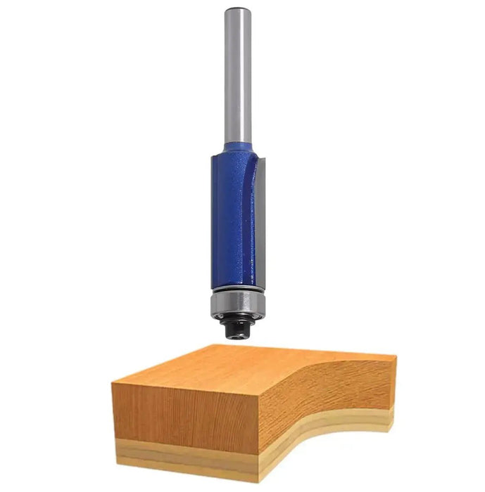 2 Flute Flush Trim 3/4” x 2” CL x 1/2” Shank x 4 1/4” Overall Solid Carbide Bit - MTS