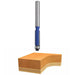 2 Flute Flush Trim 3/8” x 1/2” CL x 1/4” Shank x 2 1/4” Overall Solid Carbide Bit - MTS
