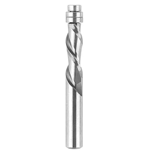 2 Flute Flush Trim Up Cut 1/2” x 2” CL x 1/2” Shank x 4 1/2” Overall Solid Carbide 2 Flute Bit - MTS