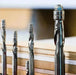 2 Flute Flush Trim Up Cut 1/2” x 2” CL x 1/2” Shank x 4 1/2” Overall Solid Carbide 2 Flute Bit - MTS