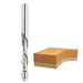 2 Flute Flush Trim Up Cut 1/4” x 1” CL x 1/4” Shank x 3” Overall Solid Carbide 2 Flute Bit - MTS