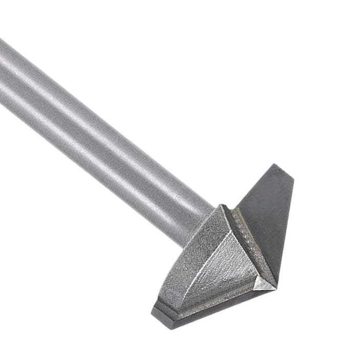 V-Groove 120 Deg 2” D x 1 1/4” CL x 1/2” Shk x 2 3/4” Oal 1” Cut Height Rapid Tool