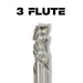3/4” Compression x 2” CL x 3/4” Shank 4” Overall Solid Carbide 7/8” Upcut 3 Flute Router Bit - MTS