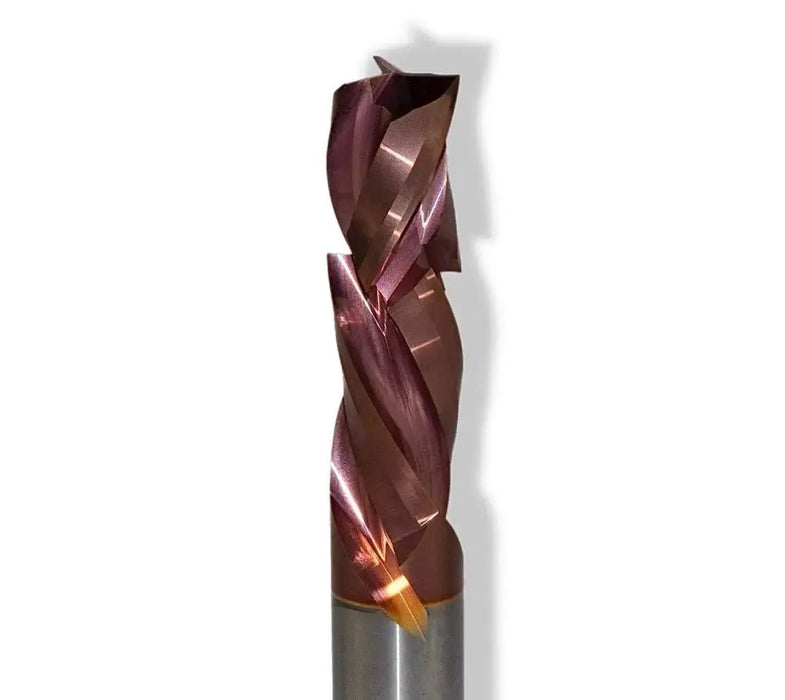 3/8” Compression x 7/8” Cut Length x 3/8” Shank 3” Overall MaxLife® Coated Mortise 2 Flute Router Bit - MTS