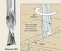3/8” Down Cut x 1 1/4” CL x 3/8” Shank 3” Overall Solid Carbide 2 Flute Router Bit - MTS