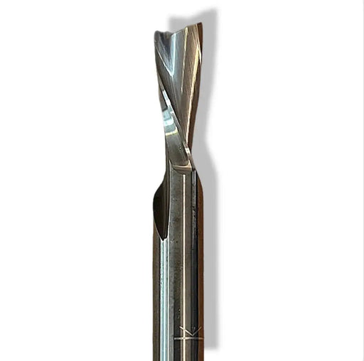 3/8” Down Cut x 2” CL x 3/8” Shank 4” Overall Solid Carbide 2 Flute Router Bit - MTS