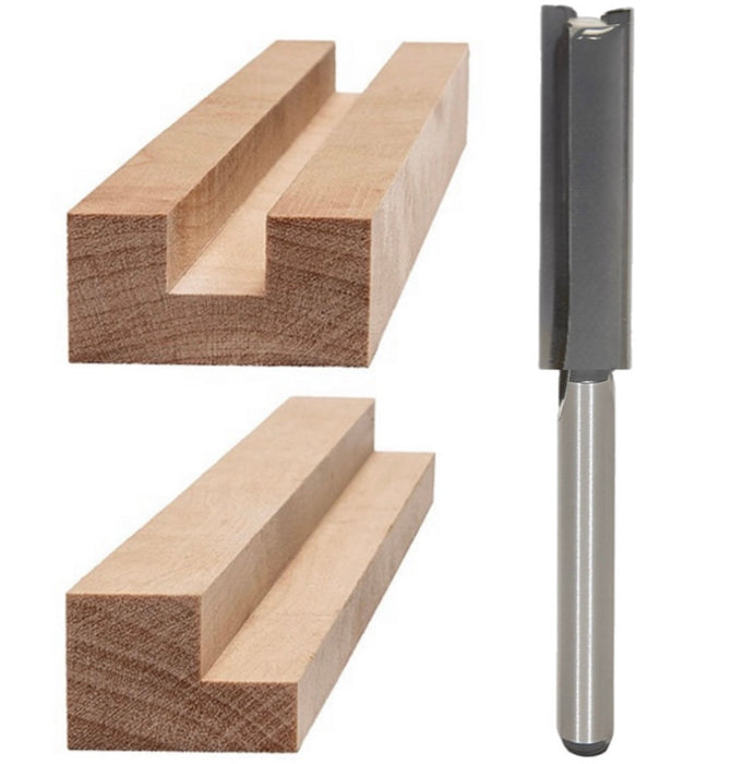 2 Flute Straight Bit 1/2” x 1/4” x 1/4” Shk x 2 1/4” Oal Rapid Tool