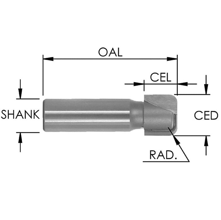 Drain Board Bit 1/2” D x 1/2” CL Rapid Tool