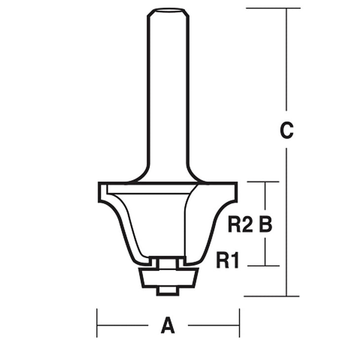 Undermount Bowl Bit With Ball Bearing Rapid Tool