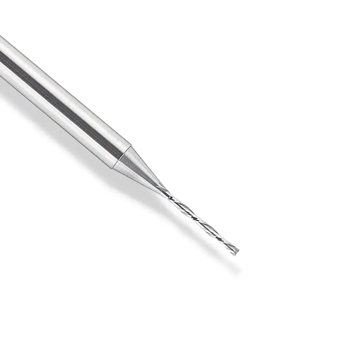 5/16” Down Cut x 1 1/8” CL x 5/16” Shank 3” Overall Solid Carbide 2 Flute Router Bit - MTS