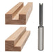 2 Flute Straight Bit 9/32” x 3/4” x 1/2”Shk x 2 1/2” Oal Rapid Tool