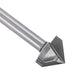 V-Groove 90 Deg 1/2” D x 1/2” CL x 1/2” Shk x 2 1/4” Oal 13/32” Cut Height 2 Flute Rapid Tool