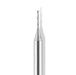 6mm Down Cut x 7/8” CL x 1/4” Shank 2 1/2” Overall Solid Carbide 2 Flute Router Bit - MTS