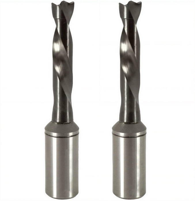 8mm Solid Carbide Brad Point Boring Bit - 57mm Length, 10mm Shank, Right & Left Hand Options Available - MTS