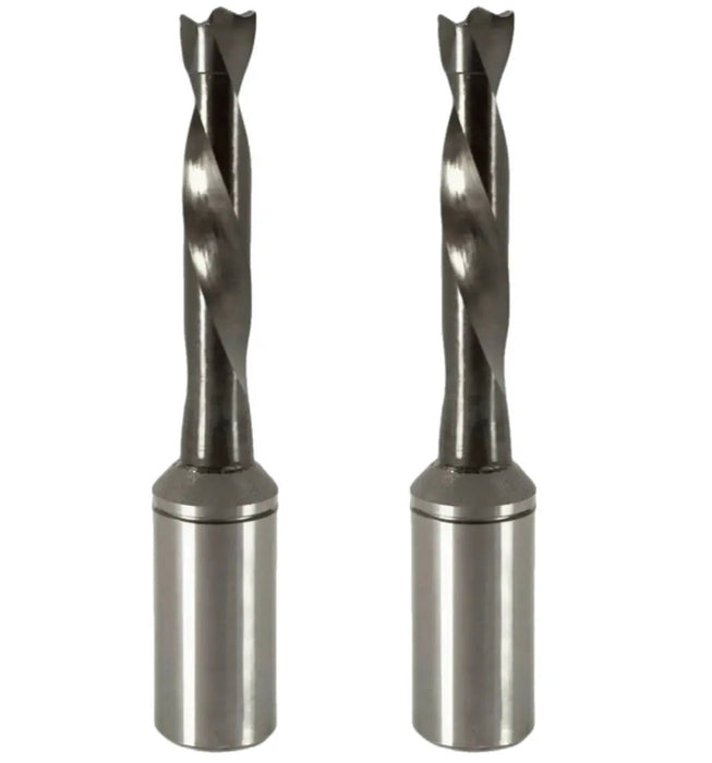 8mm Solid Carbide Brad Point Boring Bit - 70mm Length, 10mm Shank, Right & Left Hand Options Available - MTS