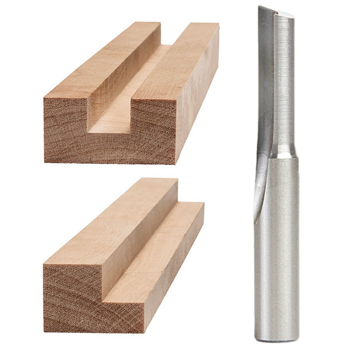 3/8” 1 Flute Straight Bit x 1 1/4” CL x 1/2” Shk 2 7/8” Oal - MTS