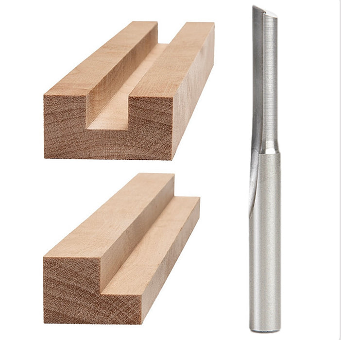 1/4” 1 Flute Straight Bit x 1” CL x 1/4” Shk 2 1/2” Oal - MTS