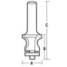 Solid Surface No Drip Bit 1” D x 7/8” CL x 1/2” Shk x 3” Oal Rapid Tool