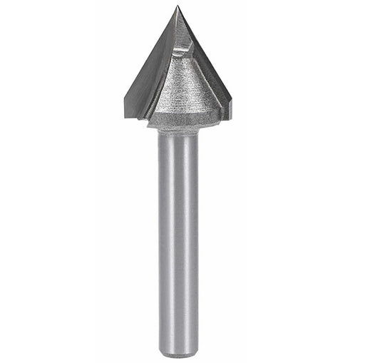 V-Groove 60 Deg 1/2” D x 1/2” CL x 1/4” Shk x 2” Oal 2 Flute Rapid Tool