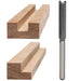 2 Flute Straight Bit 3/8” x 3/4” x 1/4” Shk x 2 1/4l Oal Rapid Tool
