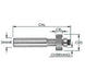 Face Inlay Bit 7/8” D x 1/8” CL x 1/2” x 1/16” Depth Rapid Tool