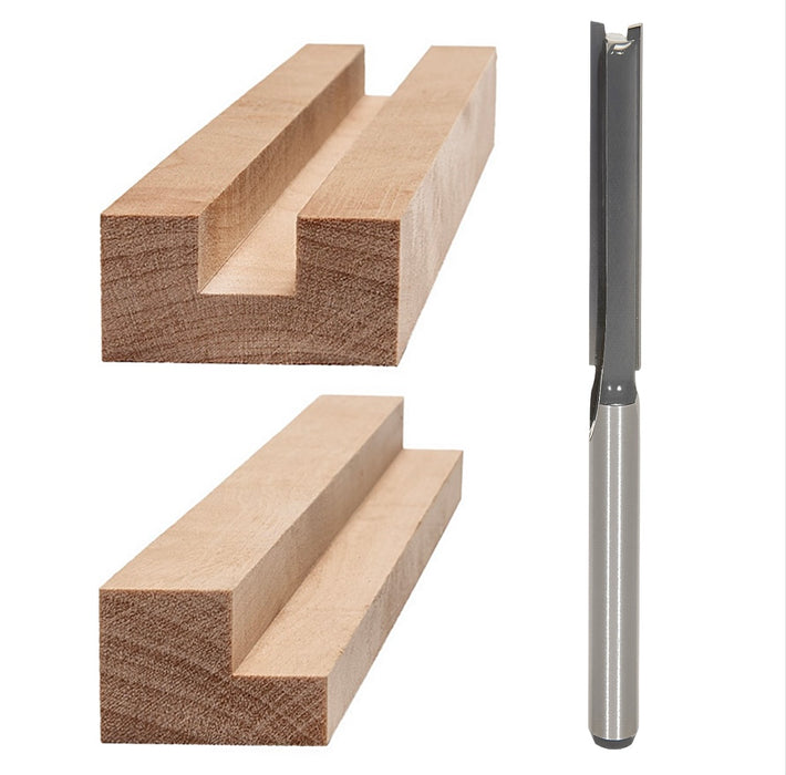 245” 2 Flute Straight Bit x 1” x 1/4” Shk x 3 1/4” Oal (For Air Routers) - MTS