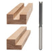 245” 2 Flute Straight Bit x 1” x 1/4” Shk x 3 1/4” Oal (For Air Routers) - MTS