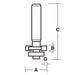 Face Inlay Bit 7/8” D x 1/8” CL x 1/2” x 1/16” Depth Rapid Tool