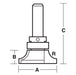 Solid Surface Under Rounding Bit 1 7/8” D x 1/2” CL x 1/2” Shk x 3 1/6” Oal x 3/8” Radius Rapid Tool