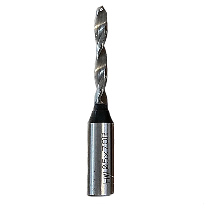 5mm Solid Carbide V Point Boring Bit - 70mm Length, 10mm Shank, Right & Left Hand Options Available Rapid Tool